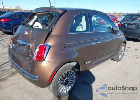 2013 Fiat 500 Lounge z USA, uszkodzony, nr VIN 3C3CFFCR7DT529418